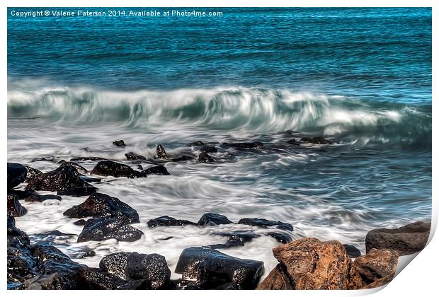Costa Teguise Shore Print by Valerie Paterson