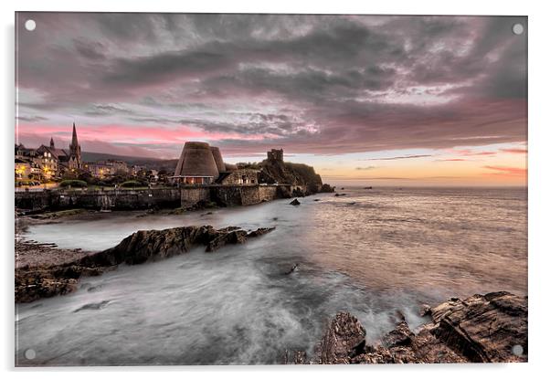 Wildersmouth Beach Ilfracombe Acrylic by Dave Wilkinson North Devon Ph