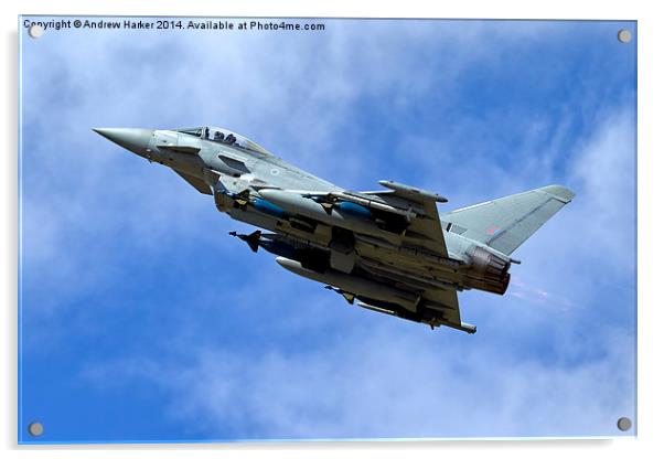 Eurofighter Typhoon IPA5  Acrylic by Andrew Harker