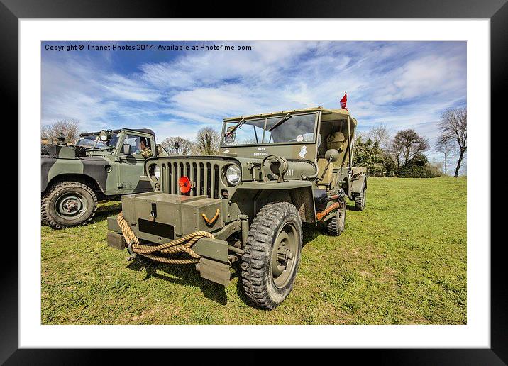 Vintage American military vehicle Framed Mounted Print by Thanet Photos