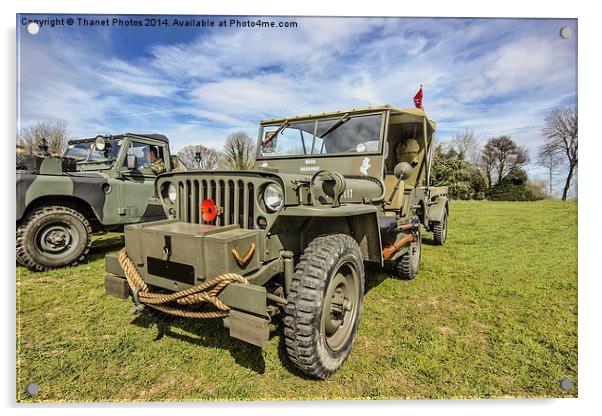 Vintage American military vehicle Acrylic by Thanet Photos