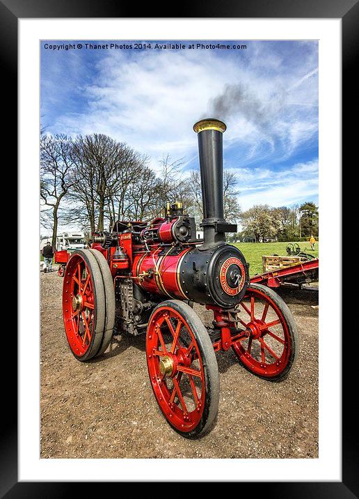 Vintage steam engine Framed Mounted Print by Thanet Photos
