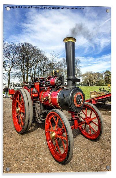 Vintage steam engine Acrylic by Thanet Photos