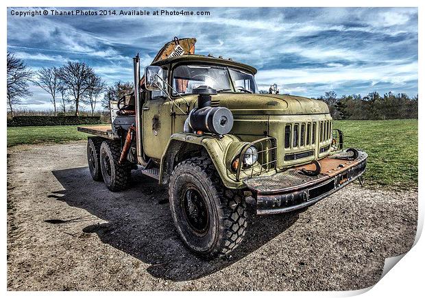 old truck Print by Thanet Photos
