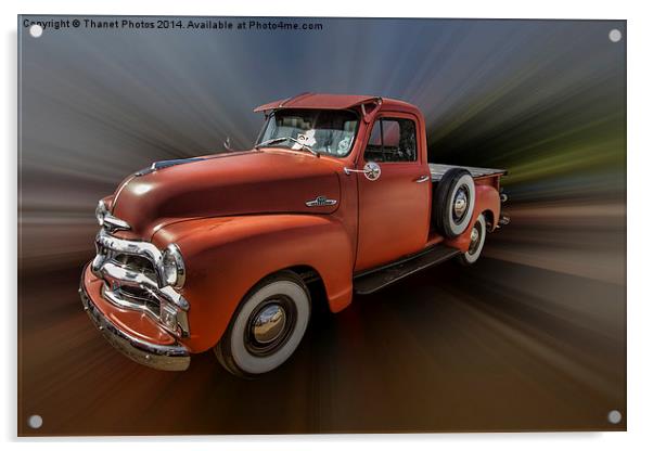 chevrolet pick up Acrylic by Thanet Photos