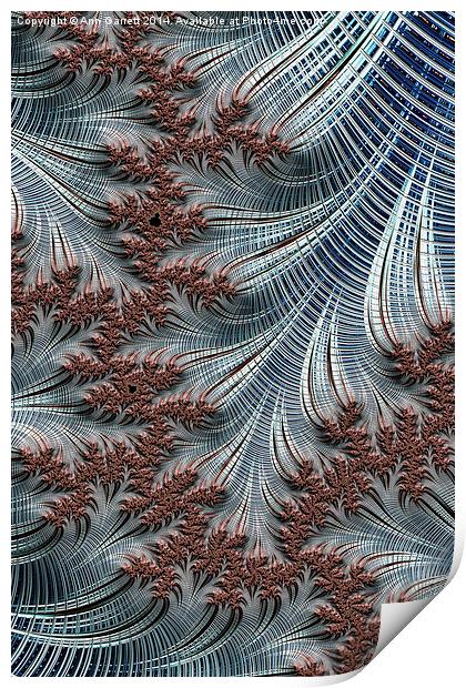 Laced - A Fractal Abstract Print by Ann Garrett