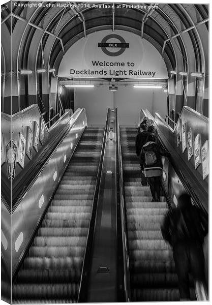 Welcome to the DLR Canvas Print by John Hastings