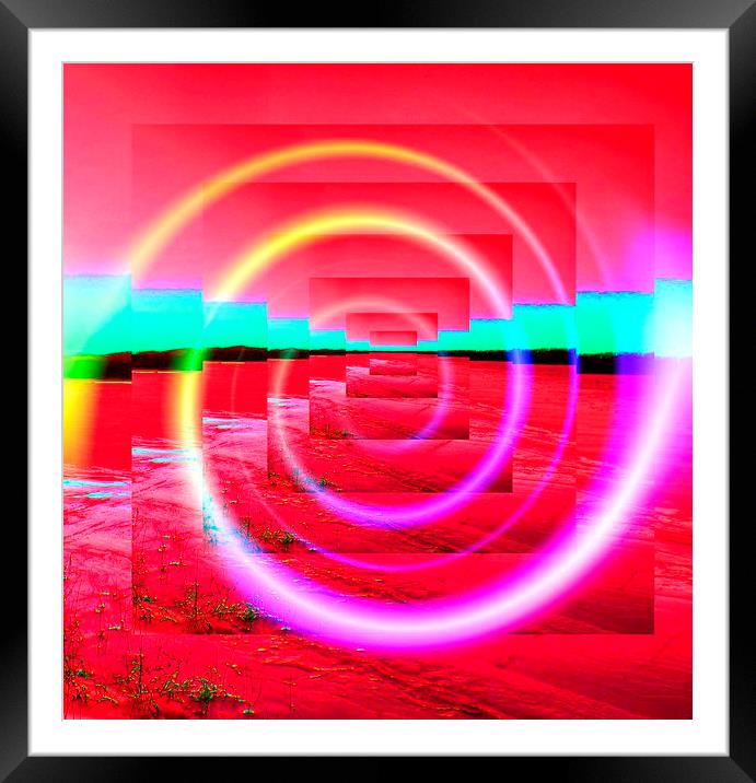 Red Abstract Framed Mounted Print by Matthew Lacey