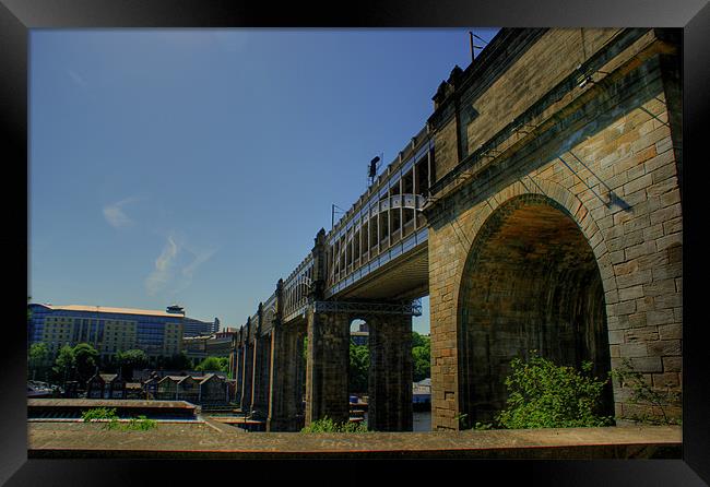 High Level Bridge Framed Print by George Young