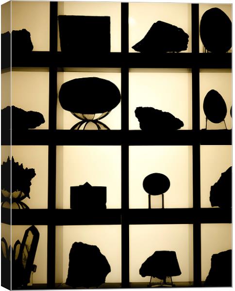 Mineral silhouette Canvas Print by John Hastings