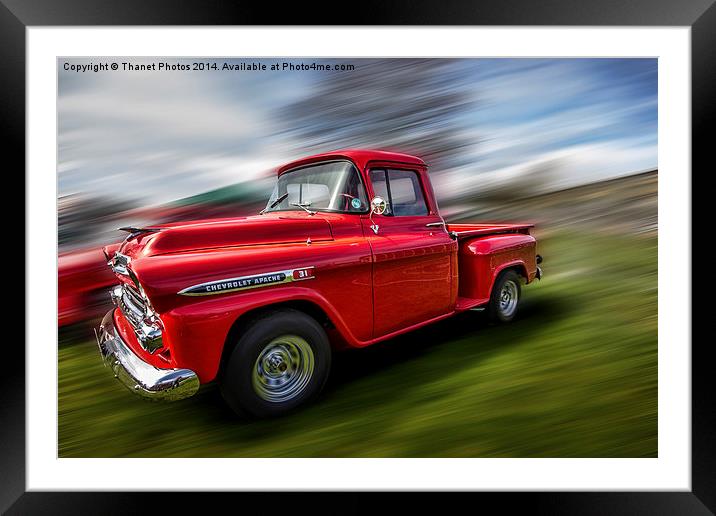 Chevrolet Apache Framed Mounted Print by Thanet Photos