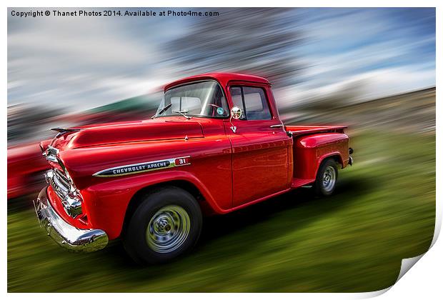Chevrolet Apache Print by Thanet Photos