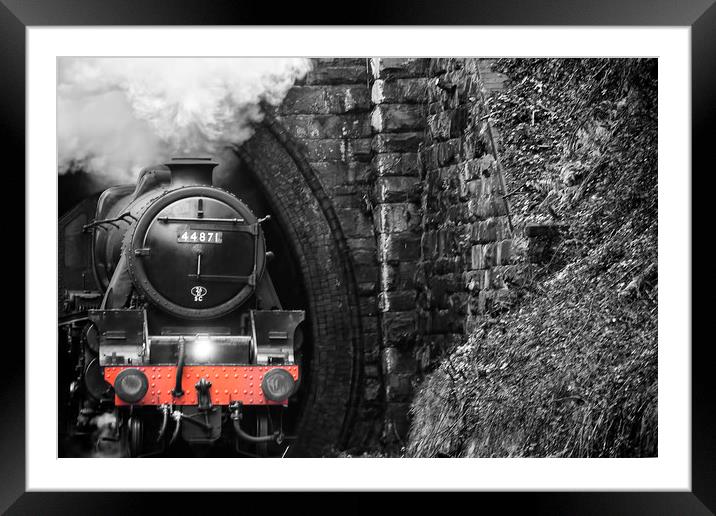 Steam Engines Day Out. Framed Mounted Print by Becky Dix