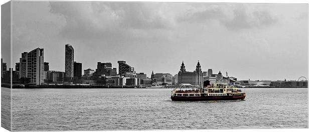 Ferry Cross the Mersey Canvas Print by Pete Lawless