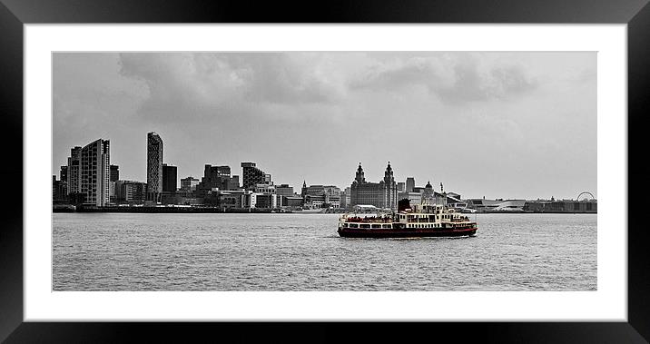 Ferry Cross the Mersey Framed Mounted Print by Pete Lawless