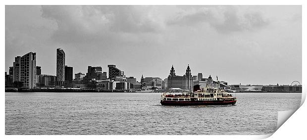 Ferry Cross the Mersey Print by Pete Lawless