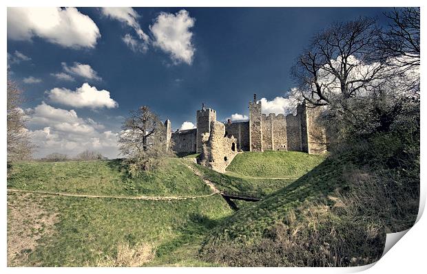 Framlingham Castle Print by Darren Burroughs