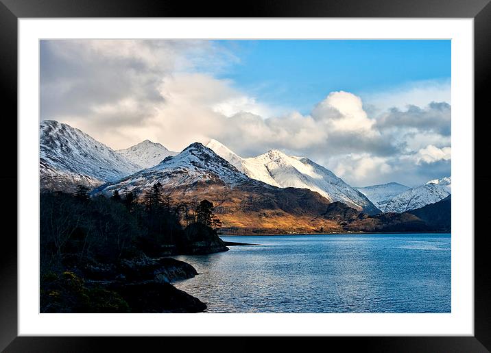 Snow on the Seven Sisters Framed Mounted Print by Jacqi Elmslie