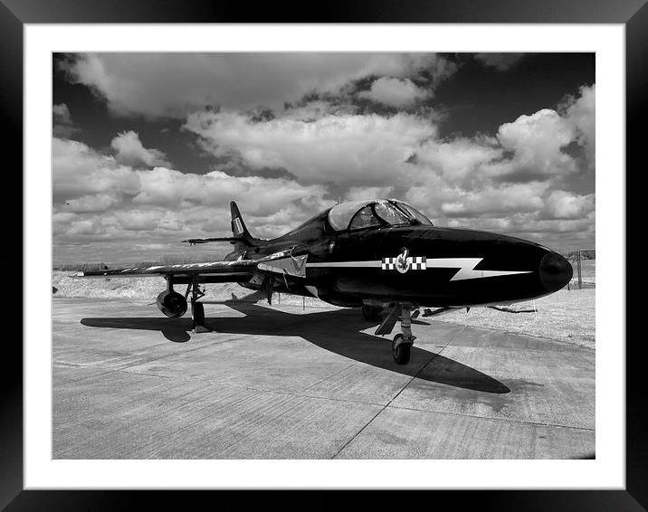  Hunter jet aircraft Framed Mounted Print by Robert Gipson