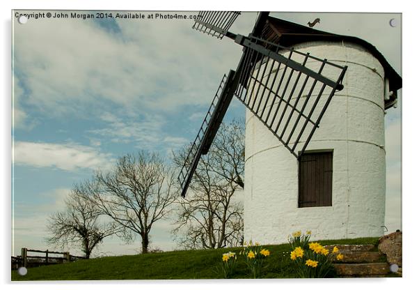 Windmill. Acrylic by John Morgan