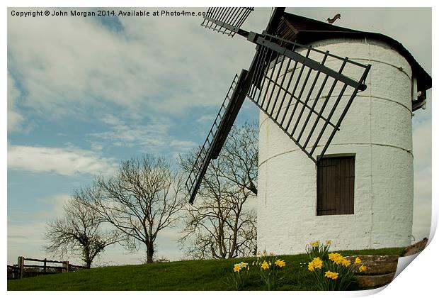 Windmill. Print by John Morgan