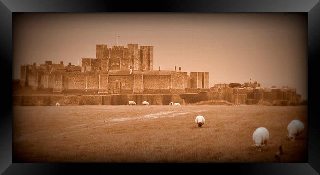 Dover Castle. Framed Print by Mark Franklin