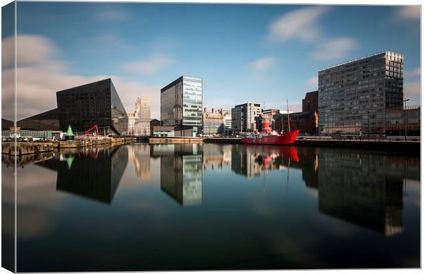 Canning dock reflections Canvas Print by Paul Farrell Photography