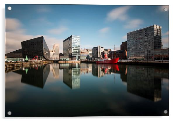 Canning dock reflections Acrylic by Paul Farrell Photography