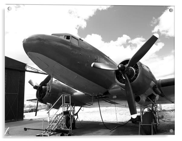 Douglas DC3 dakota aircraft Acrylic by Robert Gipson