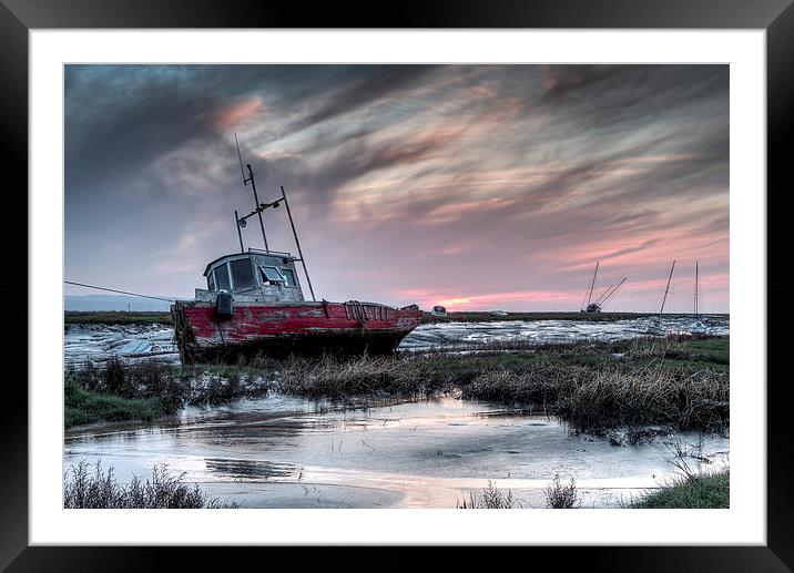 Sheldrakes sunset Framed Mounted Print by Paul Farrell Photography