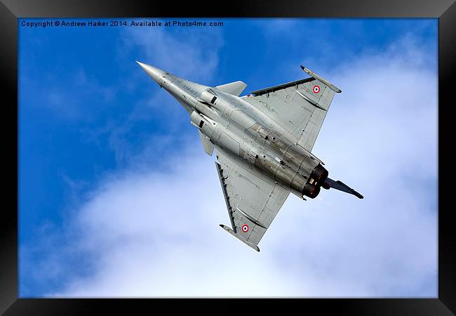 French Air Force Dassault Rafale C Framed Print by Andrew Harker