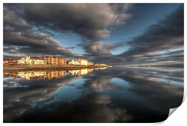 West Kirby reflections Print by Paul Farrell Photography