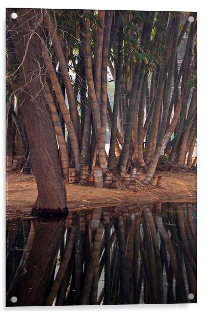 Giant Bamboo Acrylic by Jacqueline Burrell