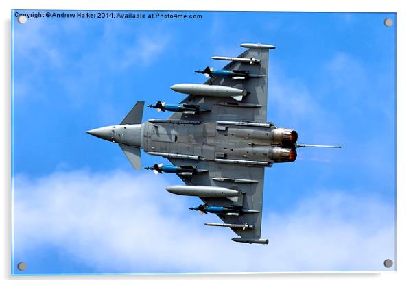 Eurofighter Typhoon IPA5  Acrylic by Andrew Harker