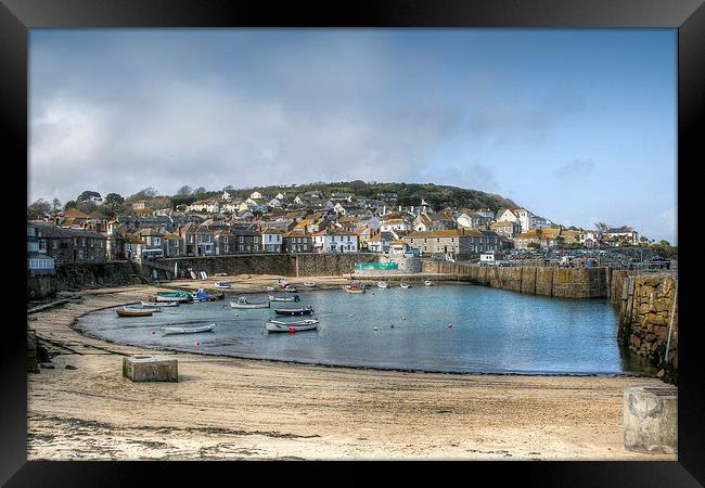 Mousehole Harbour Framed Print by Diane Griffiths