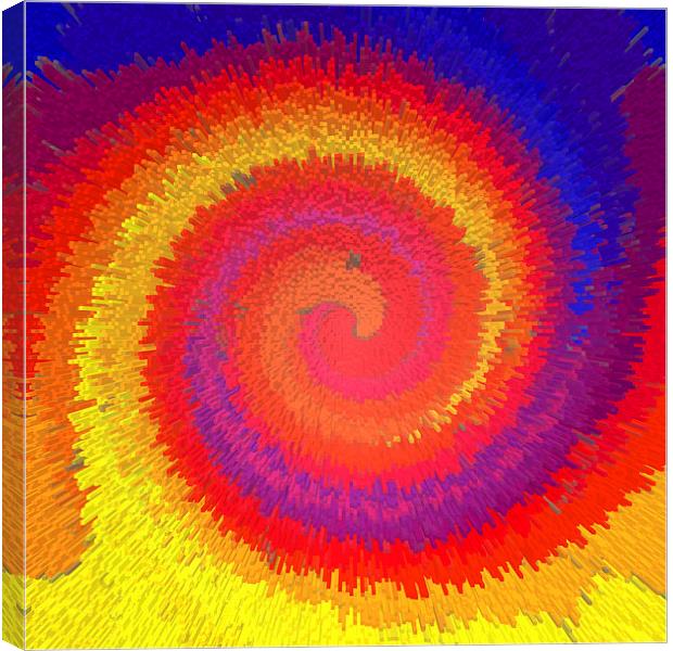 Mosaic swirl Canvas Print by Robert Gipson