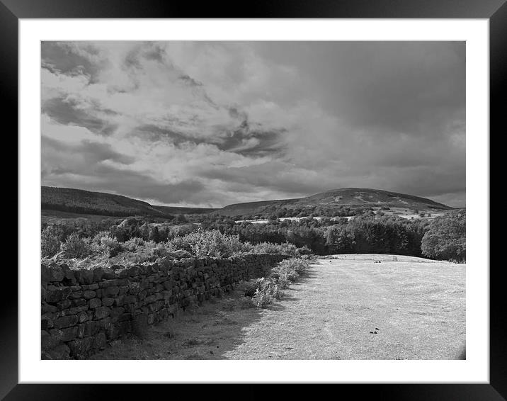 Hawnby Yorkshire moors Framed Mounted Print by Robert Gipson