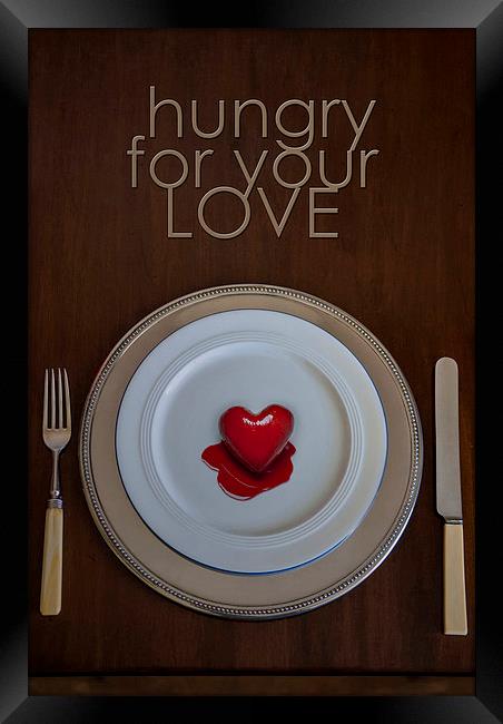 Hungry for your LOVE Framed Print by Abdul Kadir Audah