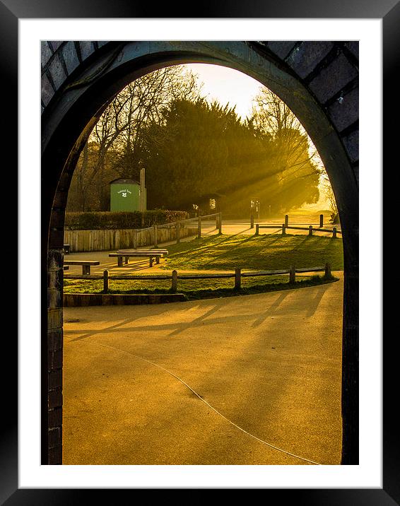 Archway Sunlight Box Hill Framed Mounted Print by Clive Eariss