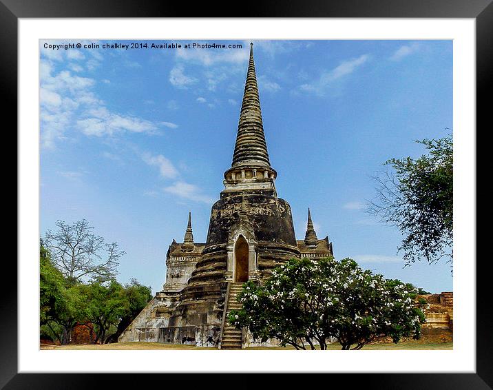 Phra Nakhon Si Ayutthaya Framed Mounted Print by colin chalkley