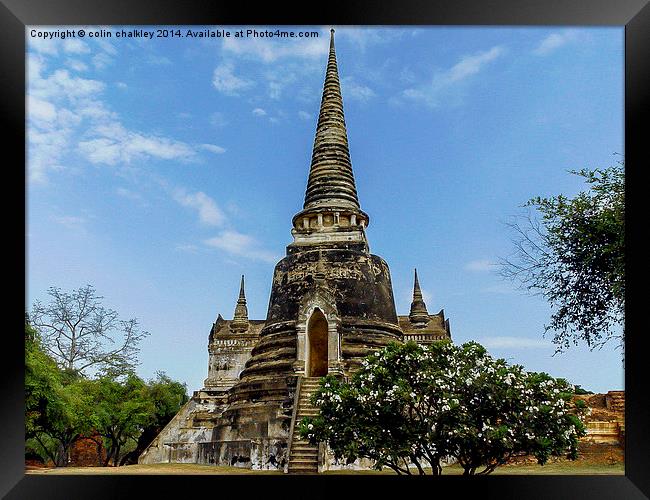 Phra Nakhon Si Ayutthaya Framed Print by colin chalkley