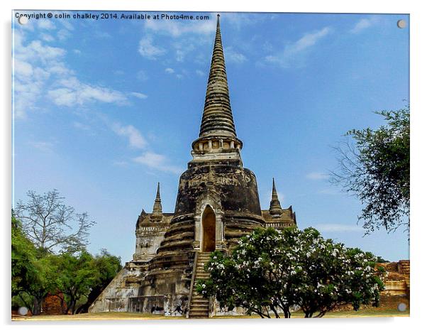 Phra Nakhon Si Ayutthaya Acrylic by colin chalkley