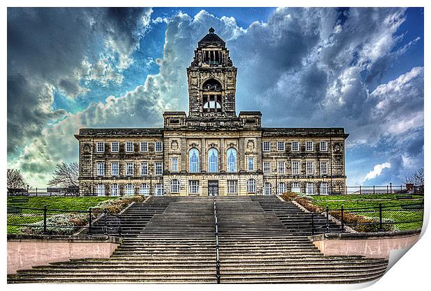 Wirral, Wallasey Town Hall Print by Pete Lawless