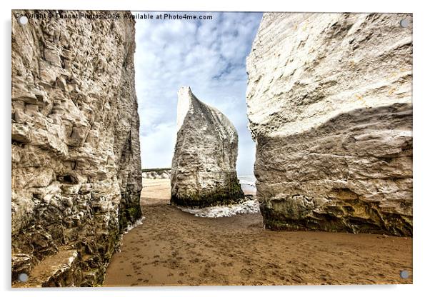 The Cliffs Acrylic by Thanet Photos