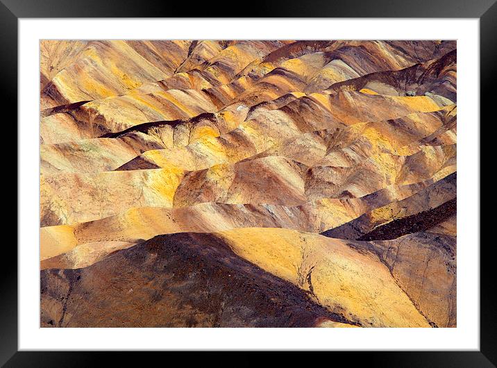 Desert Undulations Framed Mounted Print by Mike Dawson