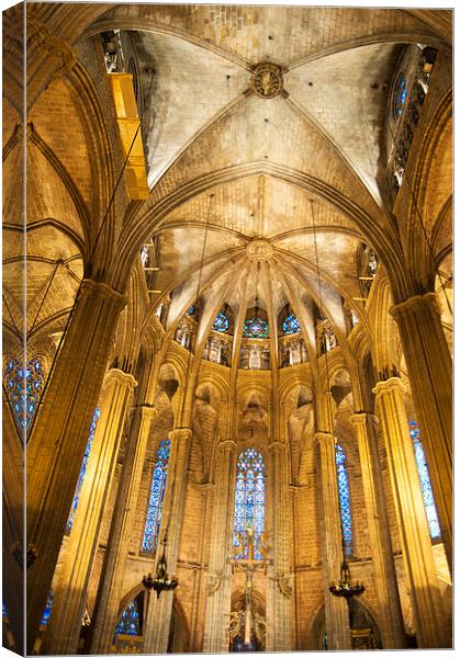 La Catedral Cathedral Barcelona Canvas Print by Matthias Hauser