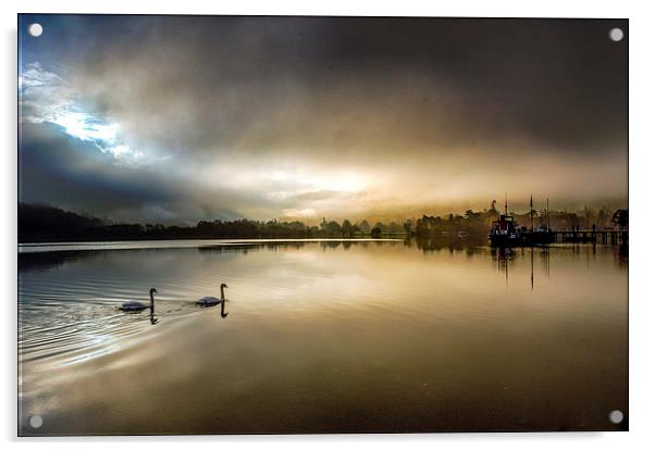 Ullswater Dawn, Cumbria Acrylic by Dave Hudspeth Landscape Photography
