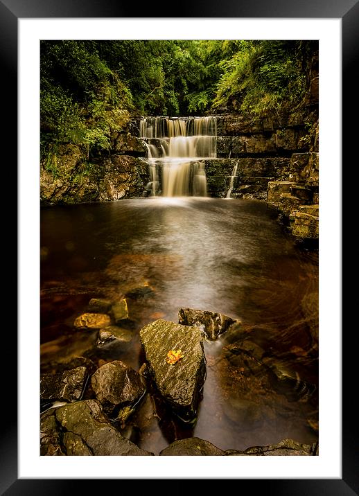Cauldron Falls, North Yorkshire Framed Mounted Print by Dave Hudspeth Landscape Photography