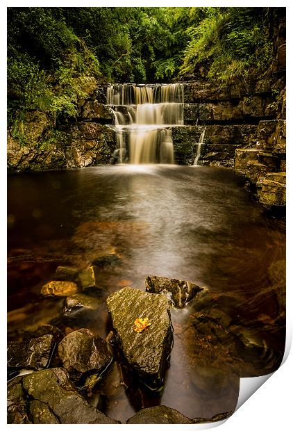 Cauldron Falls, North Yorkshire Print by Dave Hudspeth Landscape Photography