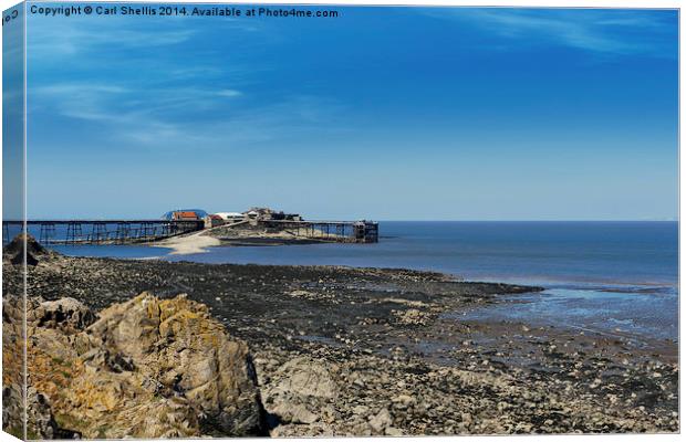 Birnbeck pier Canvas Print by Carl Shellis